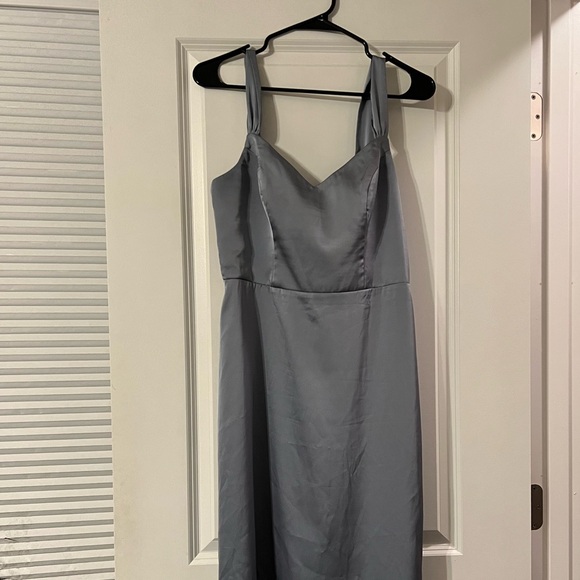 Azazie Dusty Blue Bridesmaid/Evening Dress - Picture 4 of 4